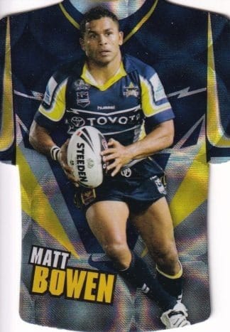 2009 NRL Champions Parallel Holofoil Jersey - JDC101 Matt Bowen North Qld Cowboys