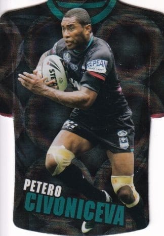 2009 NRL Champions Parallel Holofoil Jersey - JDC124 Petero Civoniceva Penrith Panthers