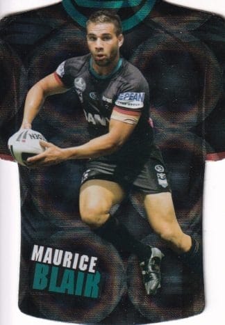 2009 NRL Champions Parallel Holofoil Jersey - JDC125 Maurice Blair Penrith Panthers