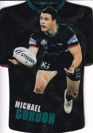 2009 NRL Champions Parallel Holofoil Jersey - JDC126 Michael Gordon Penrith Panthers