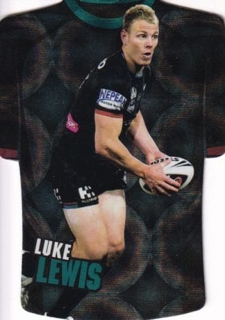 2009 NRL Champions Parallel Holofoil Jersey - JDC128 Luke Lewis Penrith Panthers
