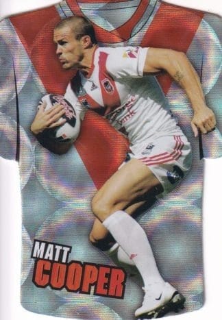 2009 NRL Champions Parallel Holofoil Jersey - JDC136 Matt Cooper St George Dragons
