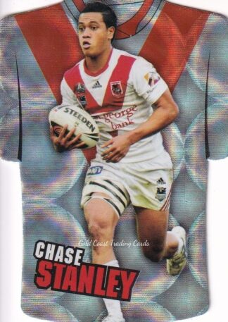 2009 NRL Champions Parallel Holofoil Jersey - JDC147 Chase Stanley St George Dragons