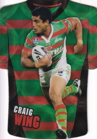 2009 NRL Champions Parallel Holofoil Jersey - JDC156 Craig Wing South Sydney Rabbitohs