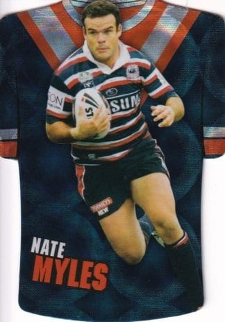 2009 NRL Champions Parallel Holofoil Jersey - JDC165 Nate Myles Sydney Roosters