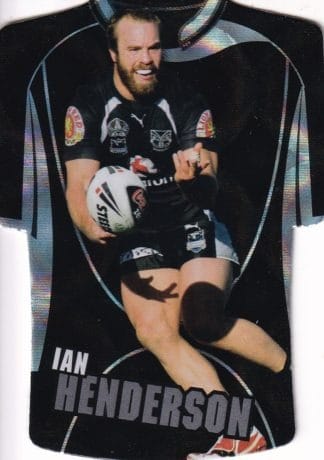 2009 NRL Champions Parallel Holofoil Jersey - JDC174 Ian Henderson Warriors