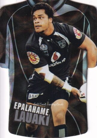 2009 NRL Champions Parallel Holofoil Jersey - JDC176 Epalahame Lauaki Warriors