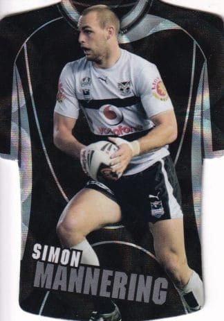 2009 NRL Champions Parallel Holofoil Jersey - JDC178 Simon Mannering Warriors