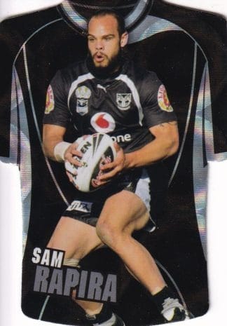 2009 NRL Champions Parallel Holofoil Jersey - JDC180 Sam Rapira Warriors