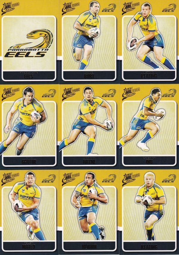 2009 NRL Classic Base Team Set - Parramatta Eels