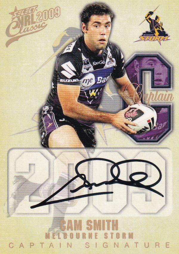 2009 NRL Classic Captains Signature - CS18 Cameron Smith Melbourne Storm
