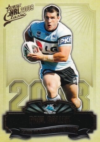 2009 NRL Classic Club Player Of The Year - CP04 Paul Gallen Cronulla Sharks