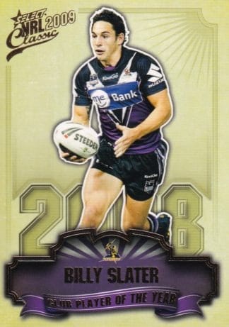 2009 NRL Classic Club Player Of The Year - CP07 Billy Slater Melbourne Storm