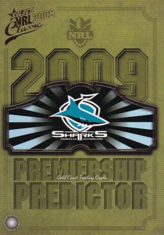 2009 NRL Classic Premiership Predictor - PC04 Cronulla Sharks
