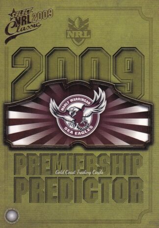 2009 NRL Classic Premiership Predictor - PC06 Manly Sea Eagles