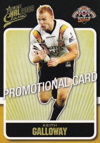 2009 NRL Classic Promotional Card - Base 188 Keith Galloway Wests Tigers