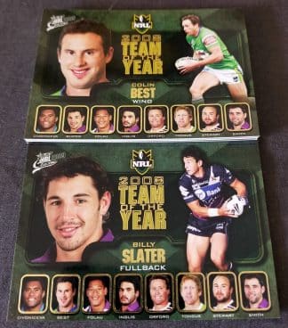 2009 NRL Classic Team Of The Year - Full Set 9 Cards