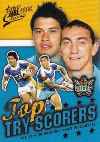 2009 NRL Classic Top Try Scorer - TT05 Gordon & Rogers Gold Coast Titans