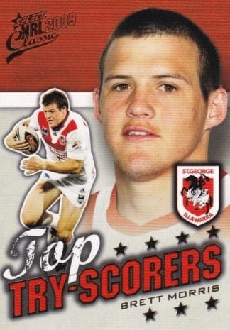 2009 NRL Classic Top Try Scorer - TT12 Brett Morris St George Dragons