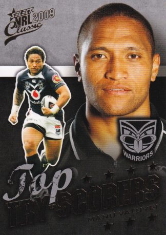 2009 NRL Classic Top Try Scorer - TT15 Manu Vatuvei Warriors