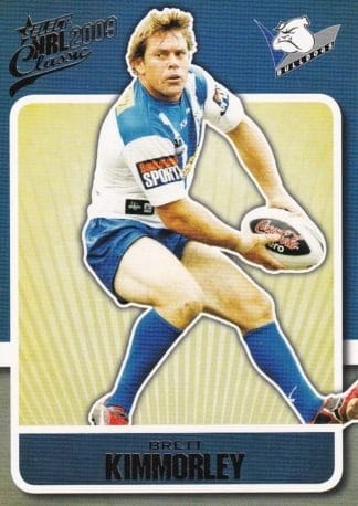 2009 NRL Classic Common Card - Base 022 Brett Kimmorley Canterbury Bulldogs