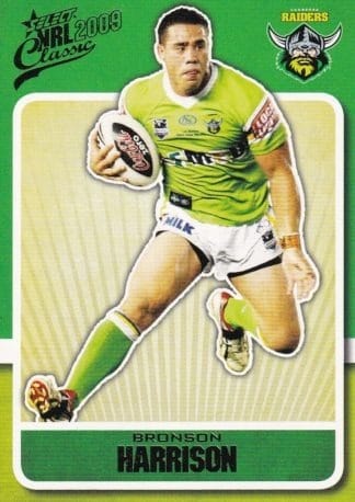 2009 NRL Classic Common Card - Base 031 Bronson Harrison Canberra Raiders