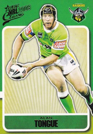 2009 NRL Classic Common Card - Base 038 Alan Tongue Canberra Raiders