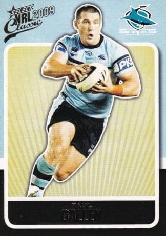 2009 NRL Classic Common Card - Base 044 Paul Gallen Cronulla Sharks