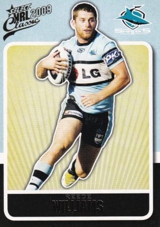 2009 NRL Classic Common Card - Base 045 Reece Williams Cronulla Sharks