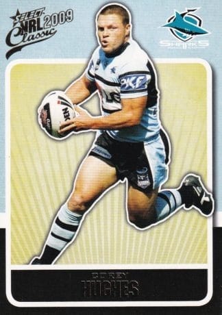 2009 NRL Classic Common Card - Base 046 Corey Hughes Cronulla Sharks