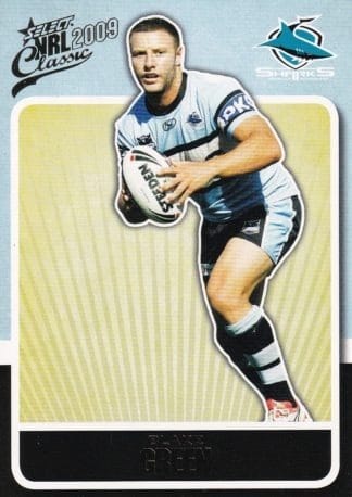 2009 NRL Classic Common Card - Base 047 Blake Green Cronulla Sharks