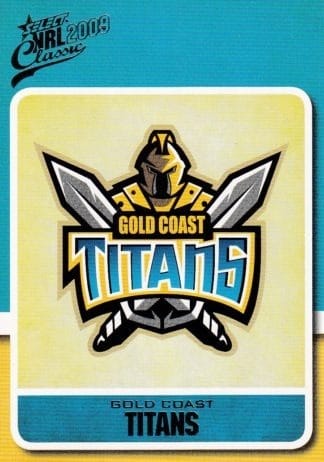 2009 NRL Classic Common Card - Base 052 Gold Coast Titans Logo