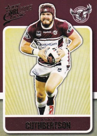 2009 NRL Classic Common Card - Base 065 Adam Cuthbertson Manly Sea Eagles
