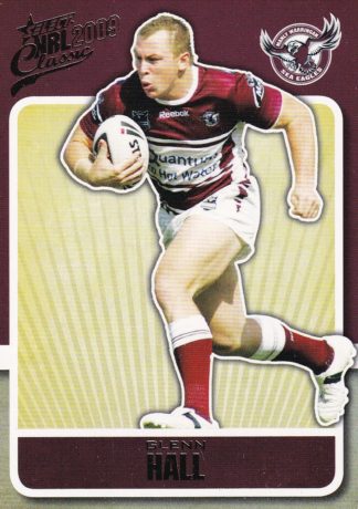 2009 NRL Classic Common Card - Base 067 Glenn Hall Manly Sea Eagles