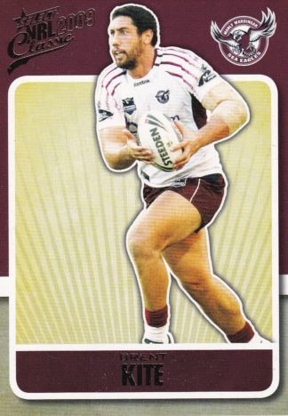 2009 NRL Classic Common Card - Base 068 Brent Kite Manly Sea Eagles