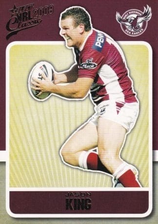 2009 NRL Classic Common Card - Base 069 Jason King Manly Sea Eagles