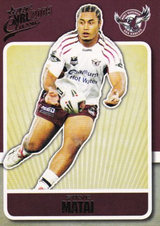 2009 NRL Classic Common Card - Base 071 Steve Matai Manly Sea Eagles