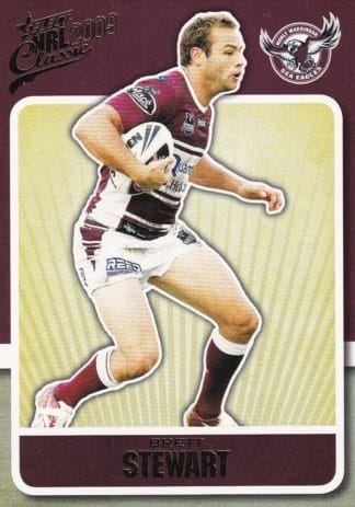2009 NRL Classic Common Card - Base 072 Brett Stewart Manly Sea Eagles