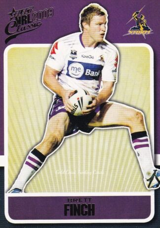 2009 NRL Classic Common Card - Base 085 Brett Finch Melbourne Storm