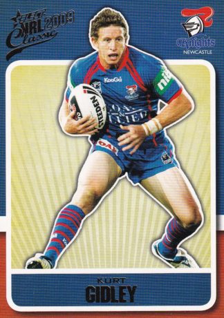 2009 NRL Classic Common Card - Base 089 Kurt Gidley Newcastle Knights