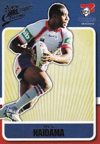 2009 NRL Classic Common Card - Base 096 Wes Naiqama Newcastle Knights