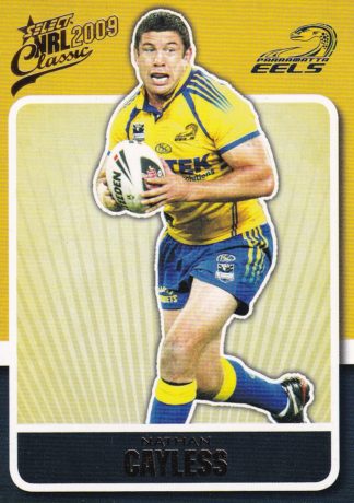 2009 NRL Classic Common Card - Base 113 Nathan Cayless Parramatta Eels