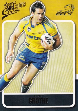 2009 NRL Classic Common Card - Base 116 Eric Grothe Parramatta Eels