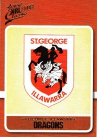 2009 NRL Classic Common Card - Base 136 St George Dragons Logo