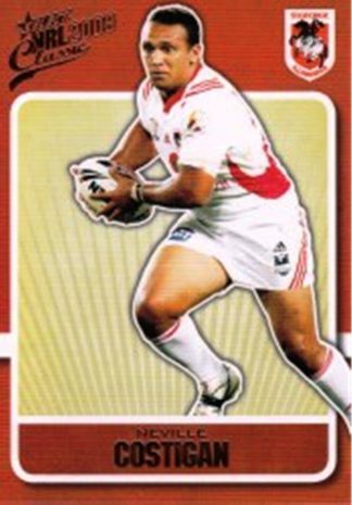 2009 NRL Classic Common Card - Base 139 Neville Costigan St George Dragons