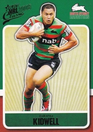 2009 NRL Classic Common Card - Base 152 David Kidwell South Sydney Rabbitohs