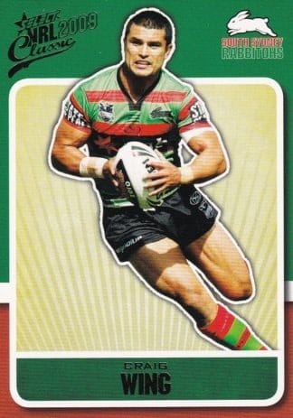 2009 NRL Classic Common Card - Base 159 Craig Wing South Sydney Rabbitohs