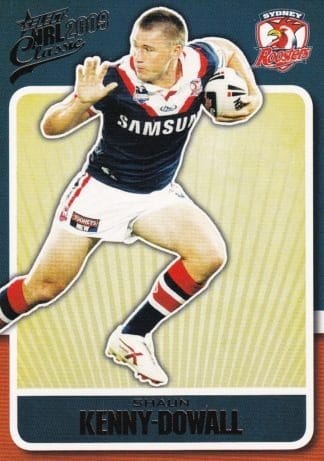 2009 NRL Classic Common Card - Base 163 Shaun Kenny-Dowall Sydney Roosters