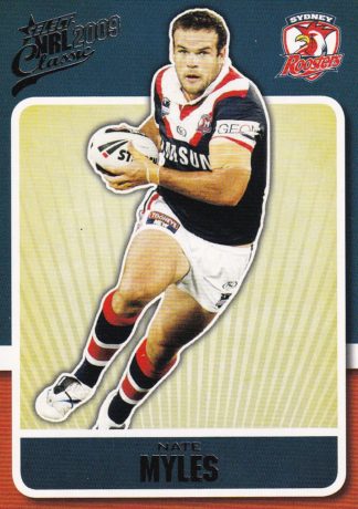 2009 NRL Classic Common Card - Base 166 Nate Myles Sydney Roosters