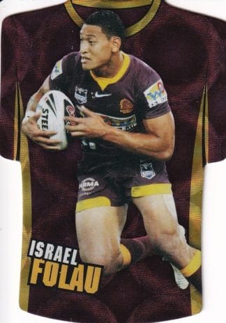 2009 NRL Classic Holofoil Jersey - JDC01 Israel Folau Brisbane Broncos